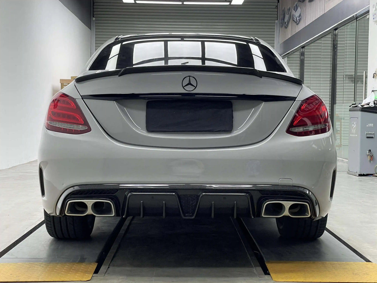 Mercedes C Class AMG C63 Body Kit & Flat Angle Hood for 2015-2021 W205