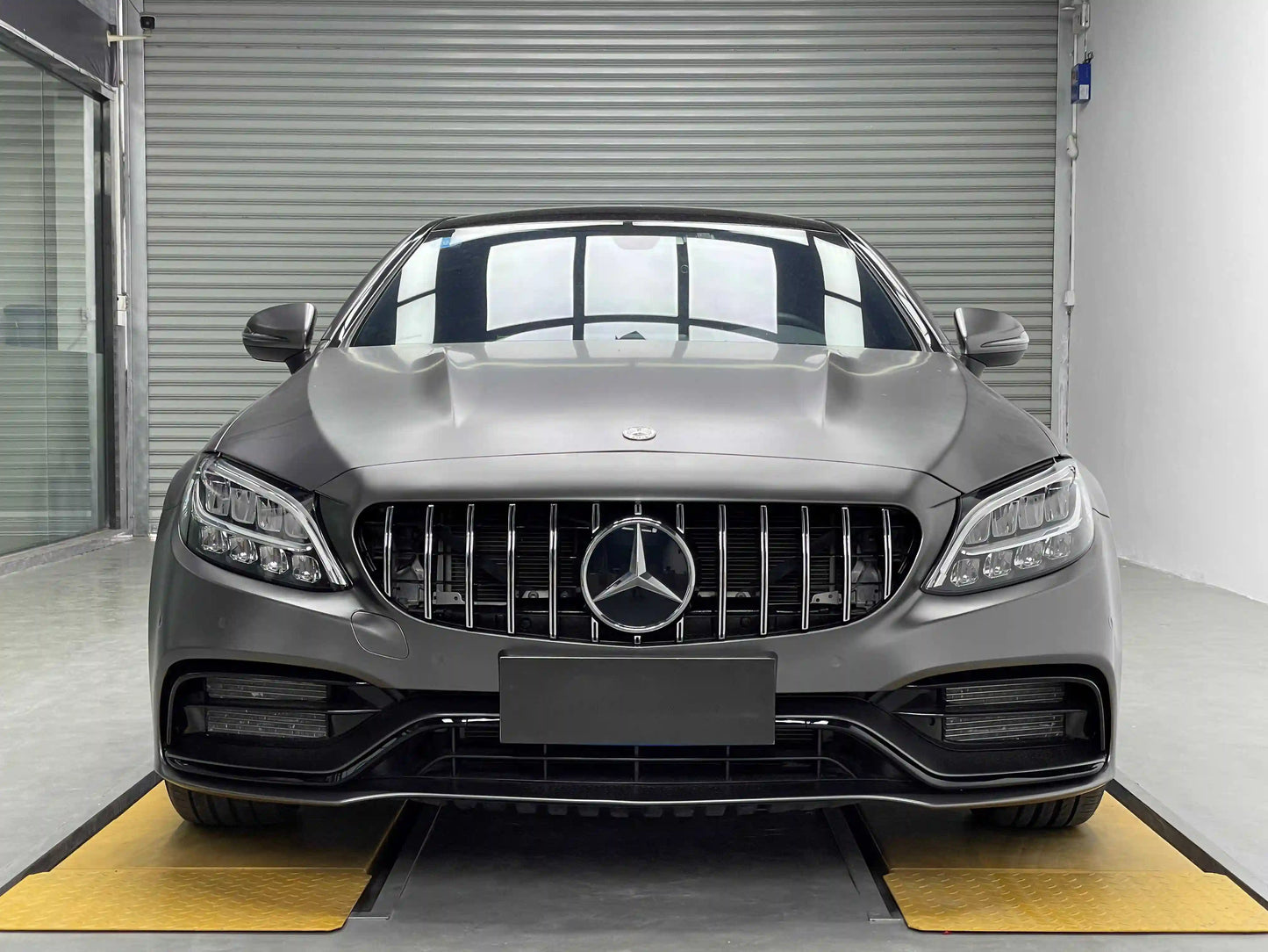 Mercedes C Class AMG C63 Body Kit & Flat Angle Hood for 2015-2021 W205