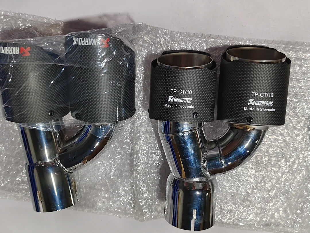 BMW 5 Series G30 M5 Carbon Fiber Rear Exhaust Tips Conversion