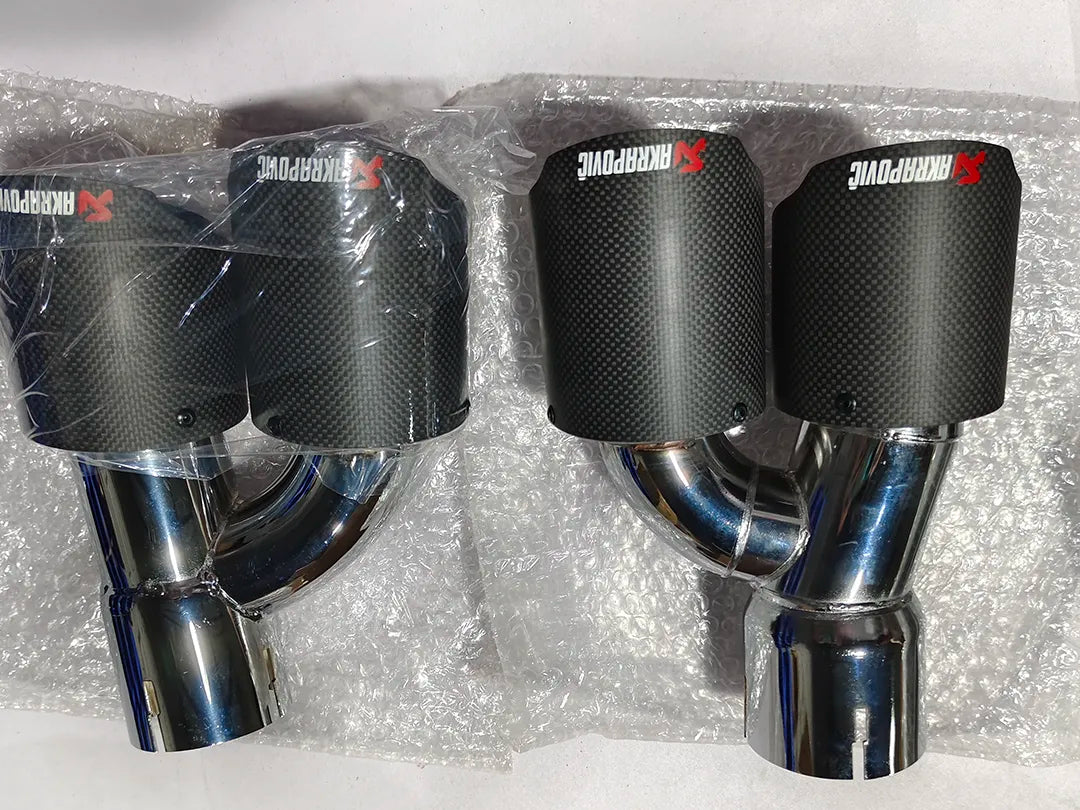 BMW 5 Series G30 M5 Carbon Fiber Rear Exhaust Tips Conversion