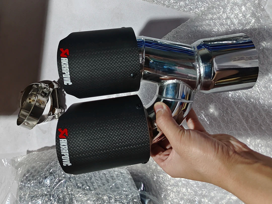 BMW 5 Series G30 M5 Carbon Fiber Rear Exhaust Tips Conversion