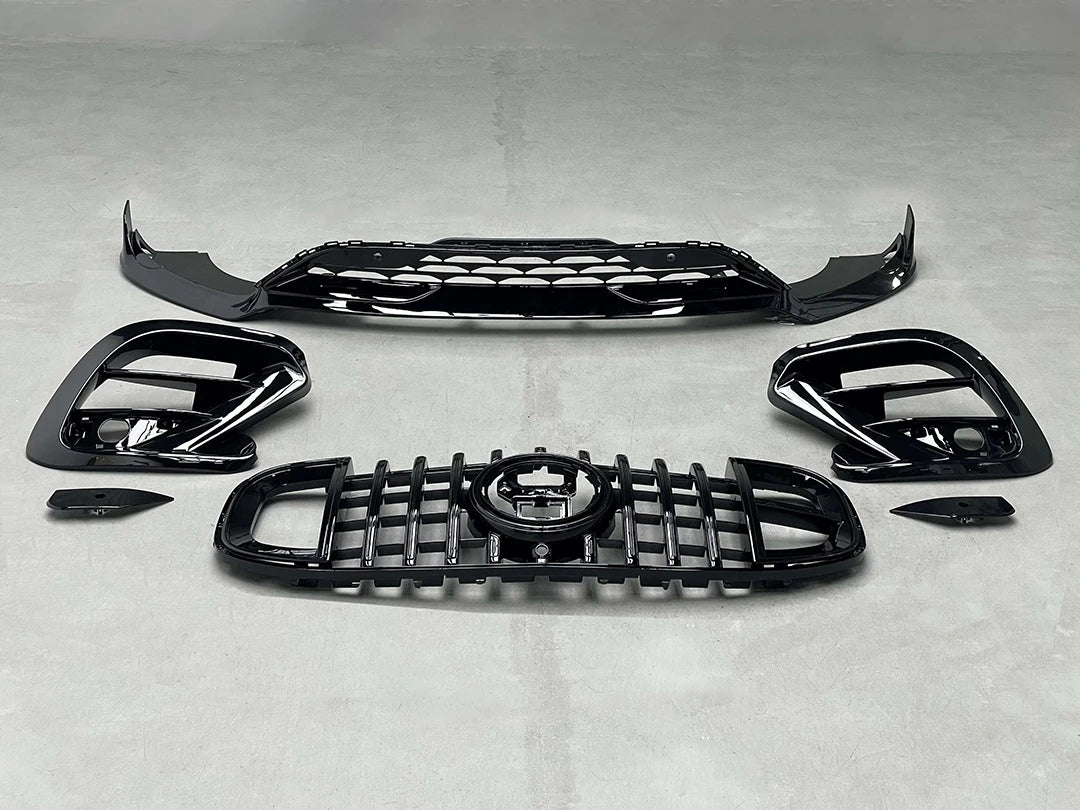 Mercedes Benz 2020-2024 X167 GLS 63 Brabus Style Grille and Front Lip