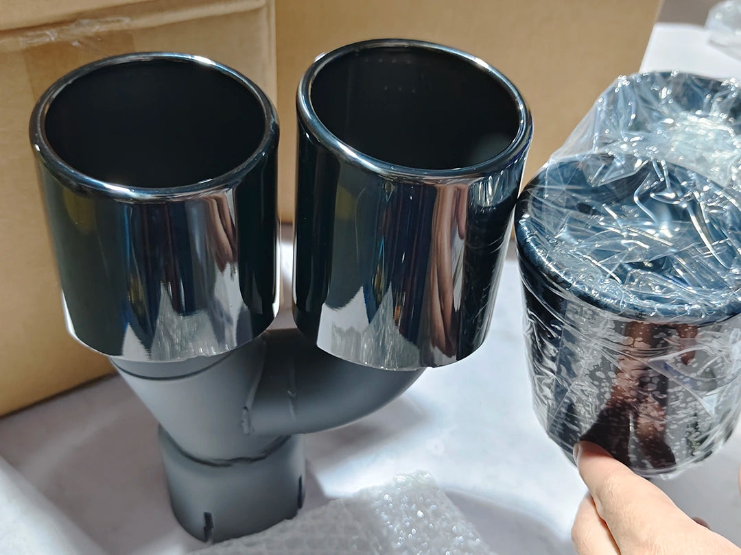 BMW 5 Series G30 M5 Carbon Fiber Rear Exhaust Tips Conversion