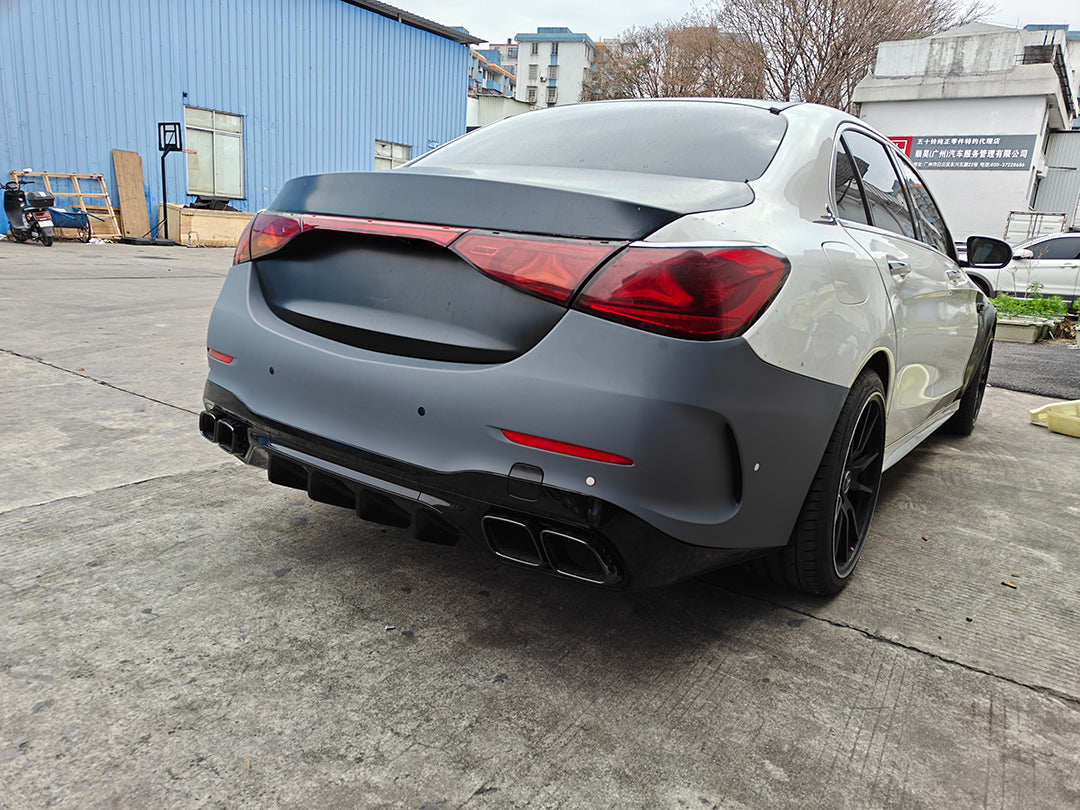 Mercedes C Class W206 AMG C63 Body Kit for 2015-2021 W205 C300 4MATIC and C300