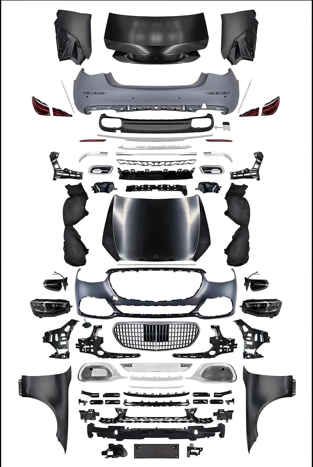 Mercedes W223 S680 Maybach Body Kit for 2006-2013 W221 S500 S600 S350