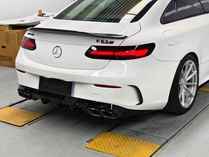 2021-2023 Mercedes E300 Coupe C238 W213 with E63 AMG style rear bumper and wide fenders